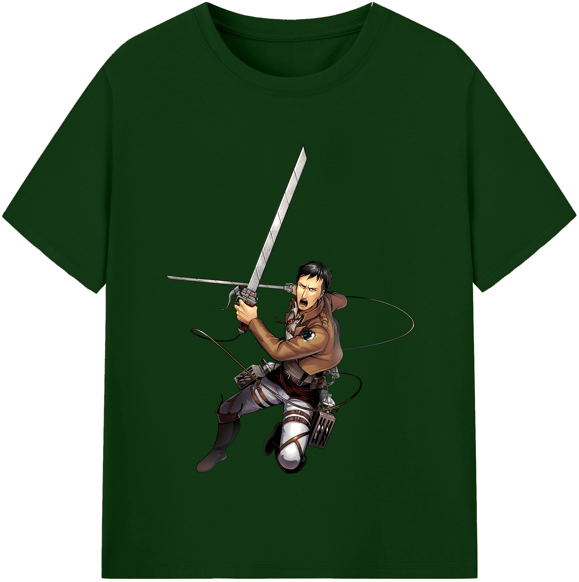 （画像用） 進撃の巨人 Attack on Titan 綿100％半袖Tシャツ（フロントプリント）
